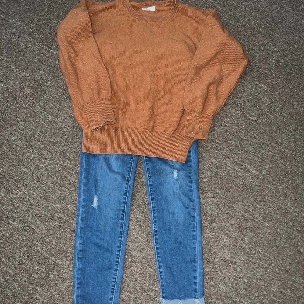 SHEIN Kids Blue Distressed Jean Only